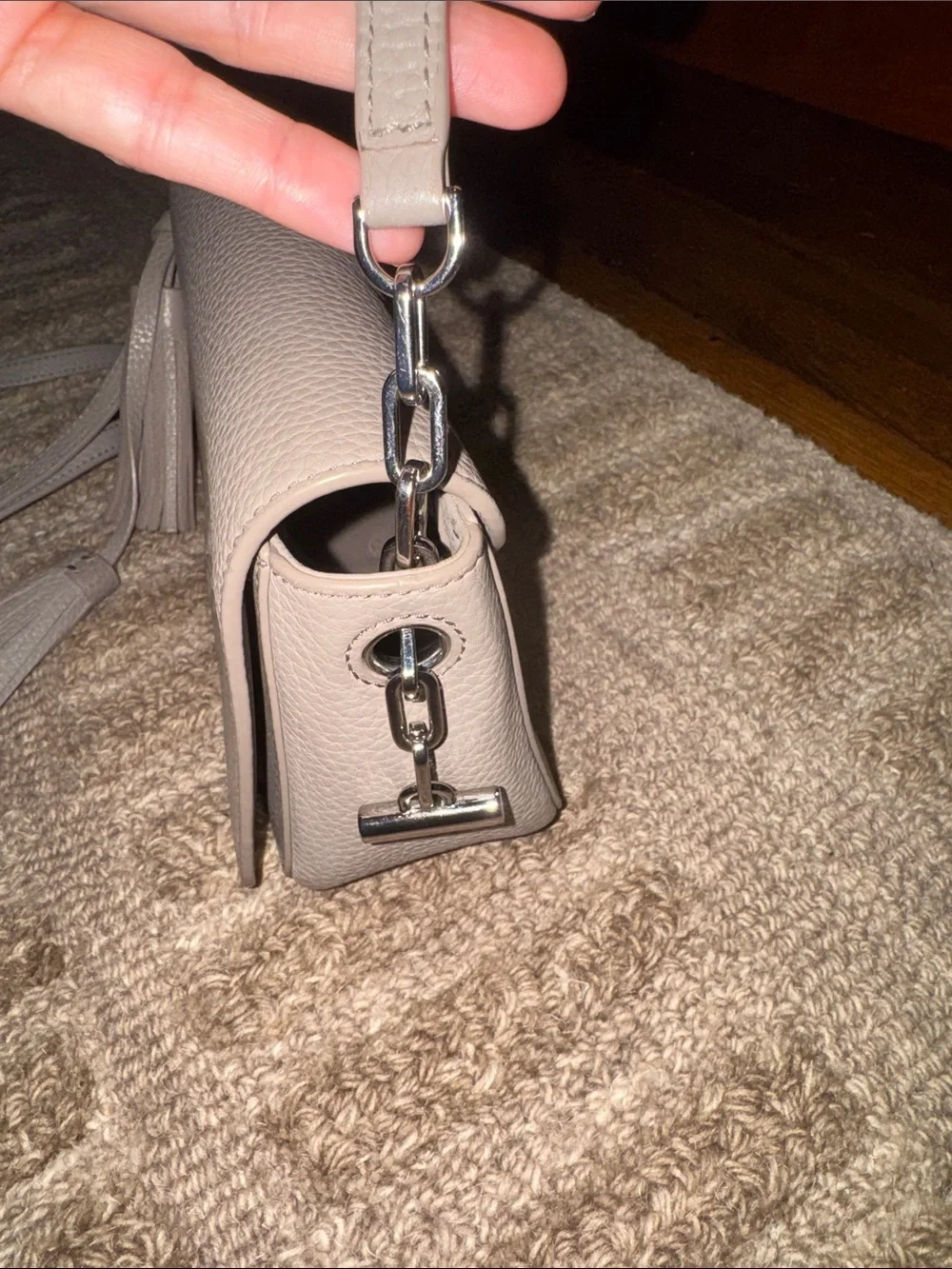 Tory Burch compact pebbled